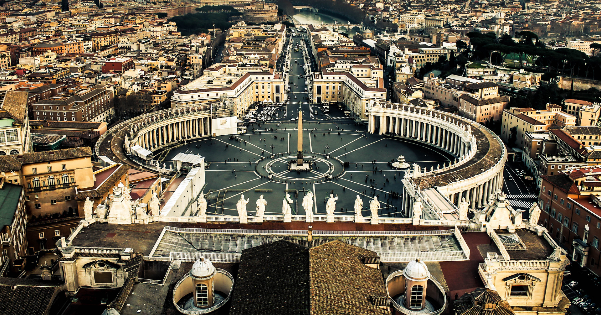 Praça de São Pedro no Vaticano